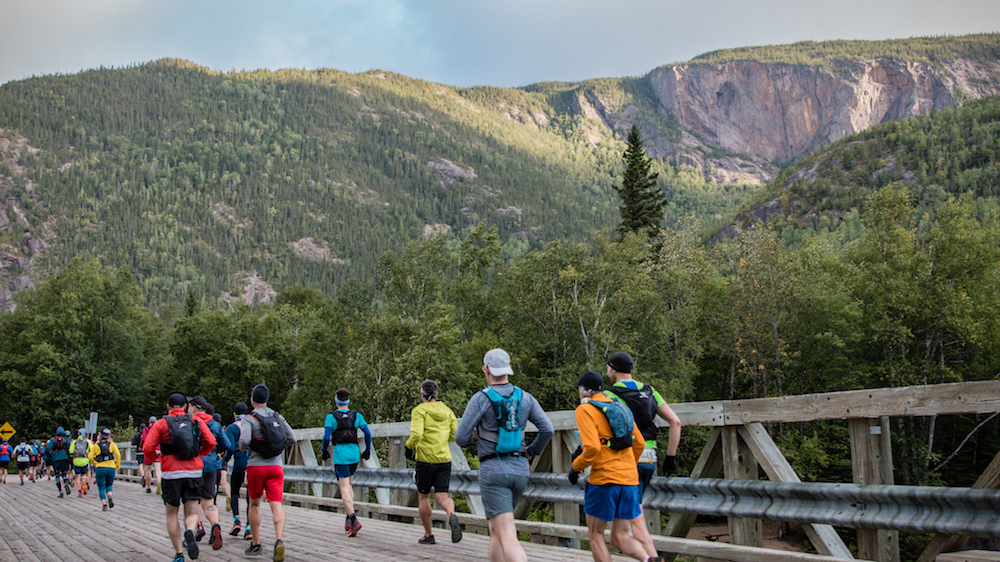 Au départ du 65 km et du 80 km en 2018 - Photo : Karine Maltais