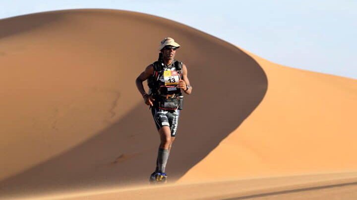 L'ultra-marathonien spécialiste du désert Karim Mosta