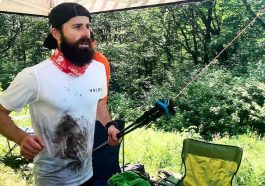 Jean-François Cauchon lors de tentative de record du monde de dénivelé en 24 h au mont Sainte-Anne
